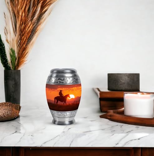 Image of Cowboy Urn - Mini Urn - Ashes Holder - Urns for Cremation Ashes - Cremation Urns for Male- (3 inch Pack of 4)