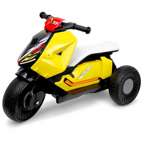 Image of Chanak Kids Electric Scooty, 6V Rechargeable Scooter, 3 Wheel Electric Ride On Scooter, Heavy Duty Ride-On Bike for Boys & Girls with Tires & Easy Steering Handlebar, Kids Electric Scooty 3+