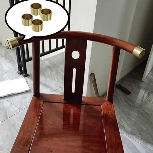 Kit protector de suelo con terminales dorados para patas de mesa 6