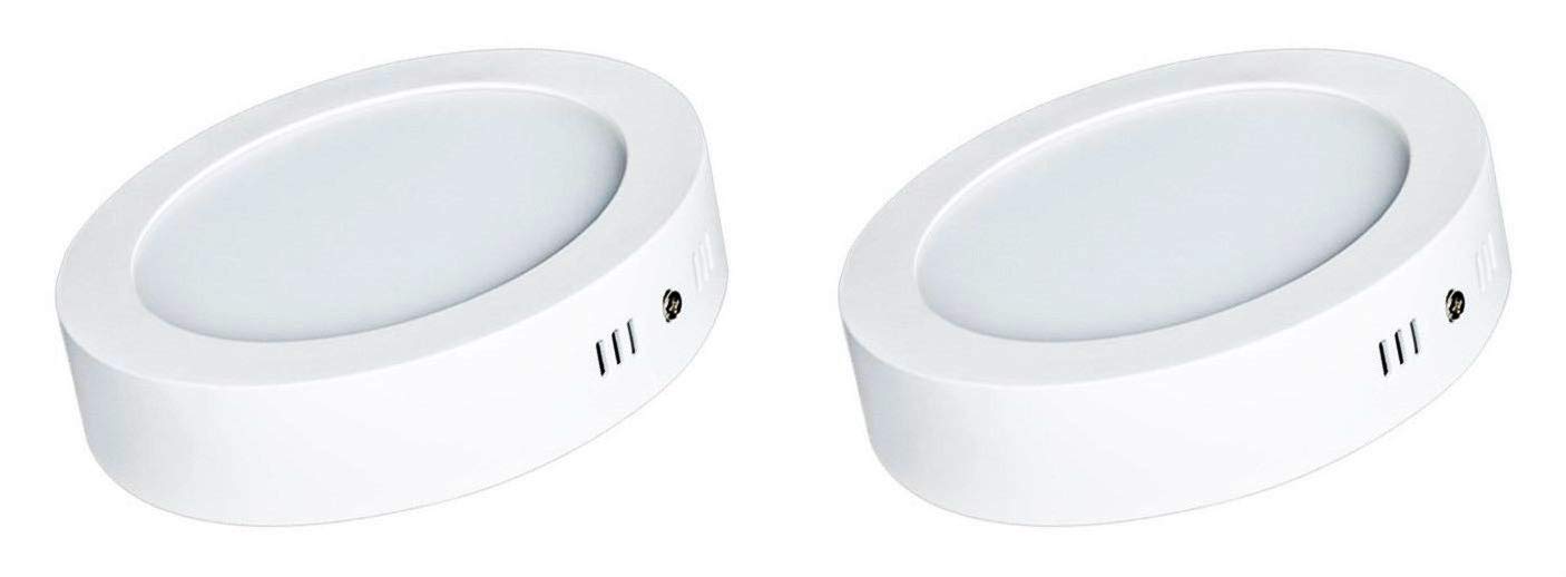 FOS LED Surface Ceiling Panel Light 15W - 1500 LUMENS (Round, Pack of 2, Neutral White 4000k)-image-13
