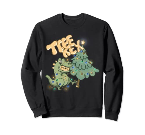 Merry Christmas Dinosaurier Tree Rex Pyjama pour homme garçon et enfant Sweatshirt