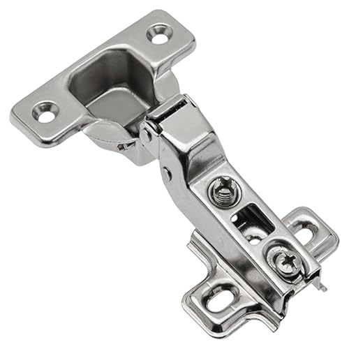 Mprofi MT® 4 Piezas | Bisagras para Puertas de Armario | Bisagra Central | Ø 35mm Bisagras de Armario | Montaje de Puertas de Muebles y Armarios de Cocina | Acero Niquelado
