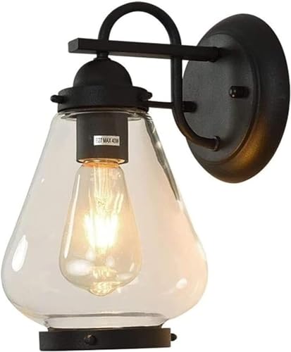 Générique lampes murales extérieures en verre E27 luminaire suspendu rétro