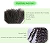 Cabello a granel Afro Kinky para extensiones de dreadlock reparación de locs, trenzas twist, 100% cabello para trenzas hecho a mano 30 gramos cada paquete total (12 pulgadas #1B 4 paquetes/paquete) 6