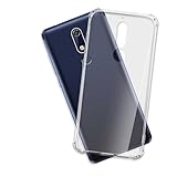mtb more energy® Hülle Soft Armor kompatibel mit Nokia 5.1 (5.5'') - verstärkte Ecken - 1,5mm TPU - Schutz-Hülle Cover Tasche Handyhülle