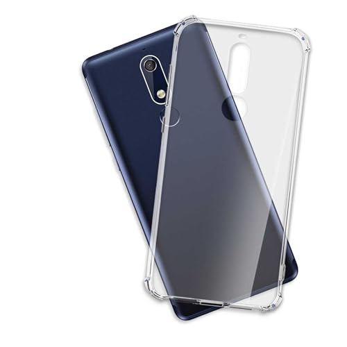 mtb more energy® Funda Soft Armor para Nokia 5.1 (5.5'') - Esquinas reforzadas - 1.5mm TPU - Carcasa Anti Shock Cover Case Estuche