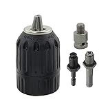 El adaptador de enchufe hembra cuadrado de 1/2" puede transformar fácilmente la llave de impacto de potencia en un taladro; el accesorio sin herramientas le permite bloquear y liberar rápida y fácilmente.