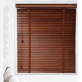 ▲Materiale eccellente: le persiane in legno sono realizzate in legno di tiglio di alta qualità, con lamelle regolabili ispessite da 50 mm, sicure e sane, resistenti, non facili da rompere, non facili da deformare, consistenza liscia, ben fatta, con un legno retrò l'aspetto e lo stile semplice ed elegante possono creare un'atmosfera di vita elegante per te.