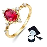 Anel Formatura Direito Vermelho com Capelo Banhado a Ouro