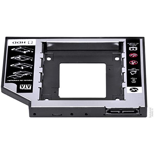 ADAPTADOR CADDY PARA HD OU SSD GAVETA DVD NOTEBOOK SATA 9.5MM AC-95 - VINIK