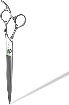 8in Straight Dog Grooming Scissors | High-end VG10 Stainless Steel Sharp Blades, Professional Trimming Scissors for Dogs Cats Face Paws Body Hair Styling