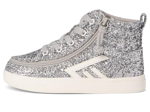 BILLY Footwear Womens Billy CS High Top (Toddler) Silver Glitz 10 Medium4