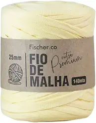 Fio de Malha Extra Premium Fischer 25mm x Rolo com 140m (05 AMARELO BEBE)