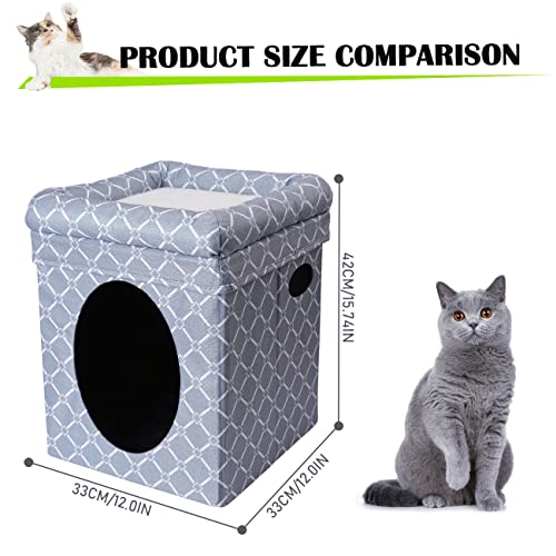 Powerking Casa per gatti pieghevole, pieghevole in...