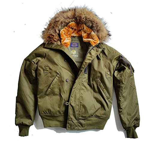 Bomber homme N-2 Noble House contre le vent : restez au chaud avec style grâce au col fourrure