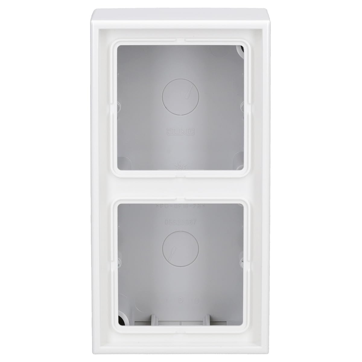 JUNG LS582AWW Caja de Superficie, Doble, 152 x 81 x 47mm, Negro, Duroplástico, Brillante