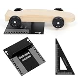 Pinewood Car Center of Gravity Stand - 1/16' Increments | Durable Metal Pine Derby Car Kit | Accurately Measure COG Stand | Ideal Pinewood Car Tools for Speed Optimization