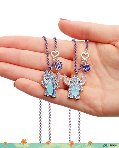 Disney Stitch BFF Necklace Set of 2 Official License, Best Friends Necklaces with BFF Charm and Stitch Pendant4
