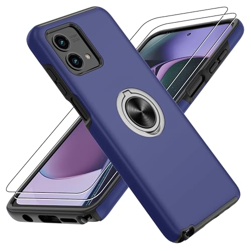 Coque Moto G Stylus 5G 2023 stop casse - pack anti-choc bleu avec verres HD
