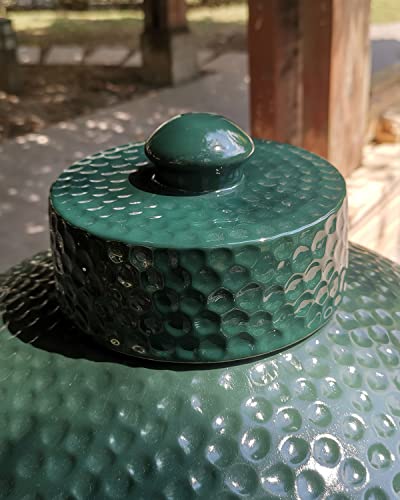 DOLAMOTY Accessories for Big Green Egg, Top Damper Cap for Big Green Egg Replacement Parts, Ceramic Chimney Cap for Big Green Egg Medium, Large and XLarge Size