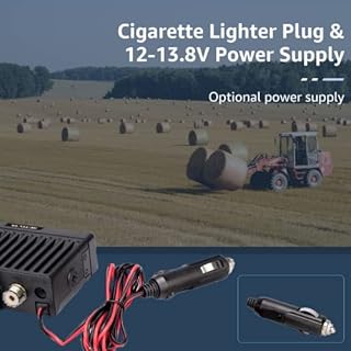 Retevis RA25 GMRS Mobile Radio, Long Range GMRS Radio Mobile Transceiver, 8 Repeater Channel Base Station, Emergency Alarm FM Radio, Mobile Two Way Radio for Farm Overlanding