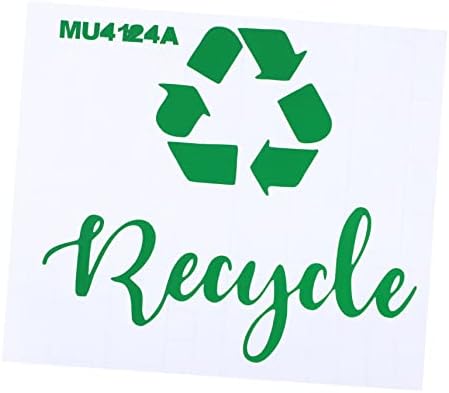 Cabilock Trash Can Stickers Outdoor Garbage Can Waste Bin Decal Trash Can Recycle Sticker Trash Bin Label Waste Can Labels Garbage Can Outdoor Self-Adhesive Sticker Removable Mural PVC