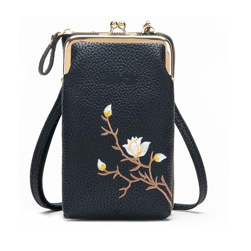 Women Sling Cross-Body Wallet with Mobile Cell Phone Holder, Crossbody Bags for Women Travel - Main Image