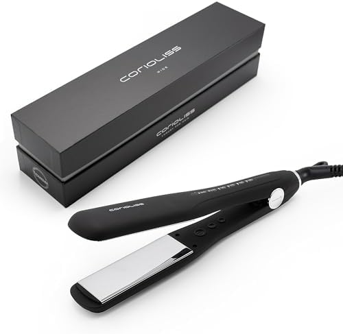 Corioliss WIDE | Plancha de Pelo Profesional | Placas Extra Ancha...