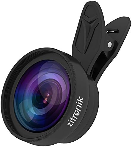 Zitronik 2-in-1 HD Camera Lens Kit Bundle with 0.6X Wide Angle Lens, 15X Macro Lens and Clip-On Lens for Smartphones