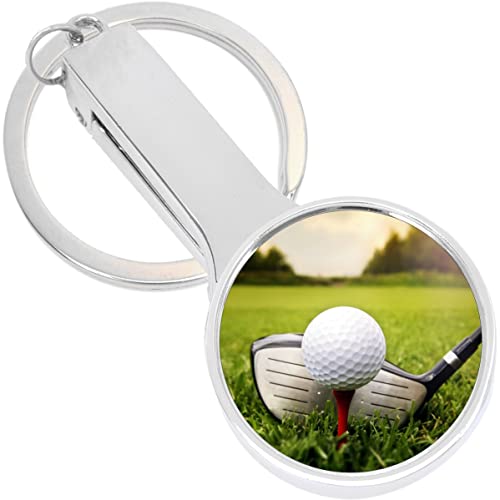 Golf Driver and Ball Purse Hanger with Keychain