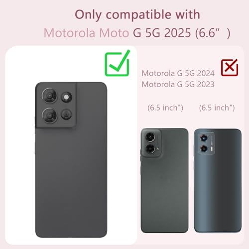 KuDiNi for Motorola Moto-G-5G-2025/2026 Case,G Play 5G 2025 2026 Case for Women Glitter Soft TPU Luxury Butterfly Heart Floral Protective Cover with Ring Kickstand+Strap for G 5G 2025 2026(Rose Gold) by KuDiNi - Used condition - Image 2