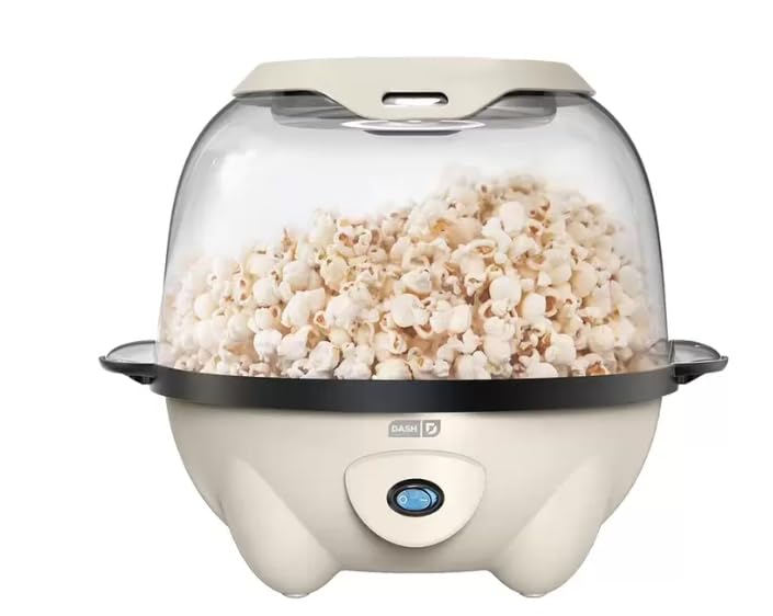 Recopilación de Maquina para Hacer Palomitas Walmart que puedes comprar esta semana. 48 Máquina para Hacer Palomitas de Maíz, 20 Tazas, con Tapa Transparente, Color Crema