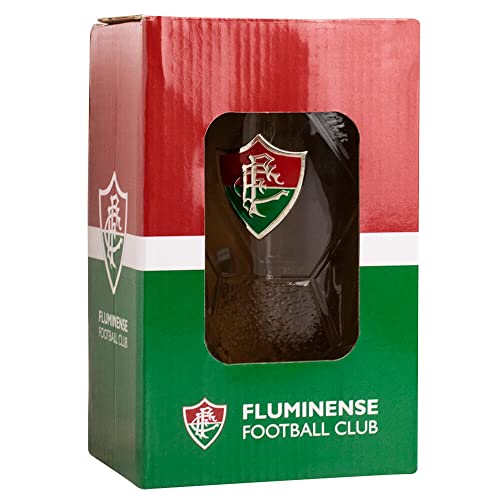 Caneca Vidro Bola Futebol 630ml - Fluminense