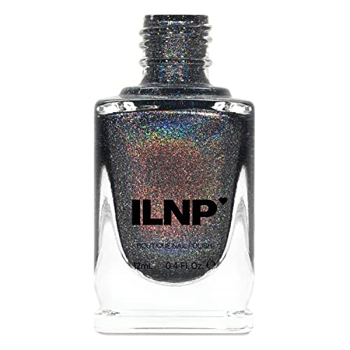 Image of ILNP Maiden Lane - Charcoal Grey Ultra Holographic Nail Polish