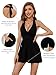 HUHOT Black Shorts Athletic Summer Dresses Rompers Resort Wear for Women Casual Webster Romper 2025 Womens Fashion Jumpsuits Halter V Neck Backless Dressy with Pockets Cruise Outfits
