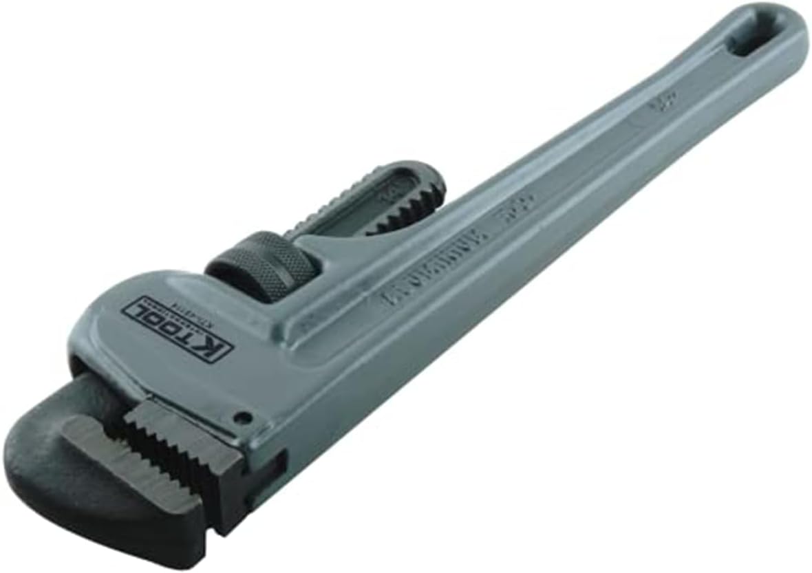 K Tool International Pipe Wrench 14 Inch Aluminum