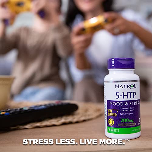 Natrol 5-Htp Fast Dissolve Tablets, Promotes A Calm Relaxed Mood, Helps Maintain A Positive Outlook, Drug-Free, Controlled Release, Maximum Strength, Wild Berry Flavor #TOP4
