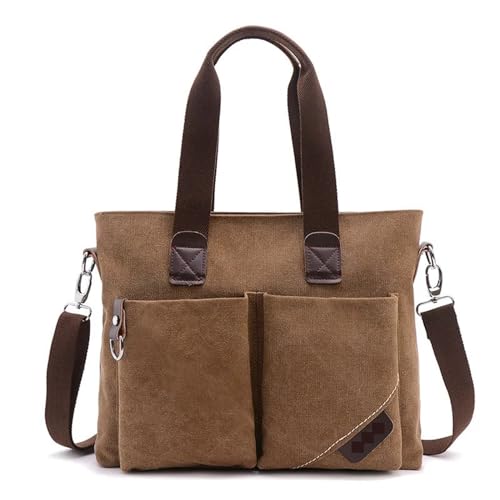 Bolso para portátil maletín cuero hombre mujer maleta viaje lona bandolera grande mano