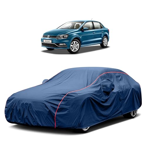 Image of Heavy-Duty Car Cover for Compatible with Volkswagen Ameo (2016 to 2025 All Models) Deluxe Car Protection Cover ? Waterproof & UV-Resistant All-Season Exterior Protection
