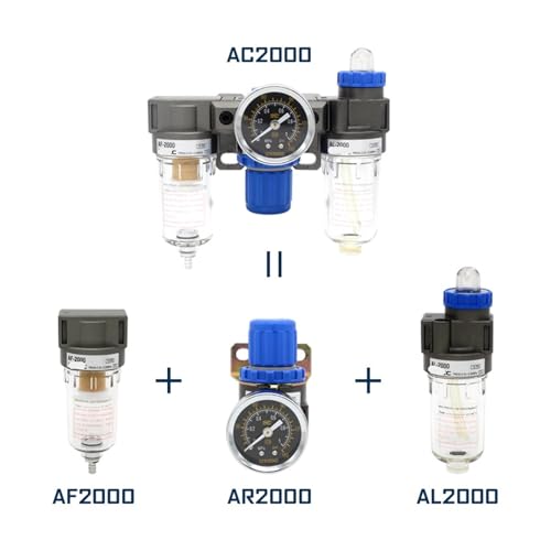 Filtre à eau compresseur AC2000 régulateur pression 1/4 déshumidificateur PM20