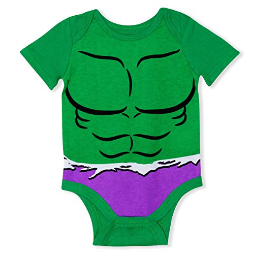 Marvel Lot de 5 Creepers Avengers pour bébé garçon avec Iron Man, Captain America, Spiderman, Hulk et Thor - Image 4