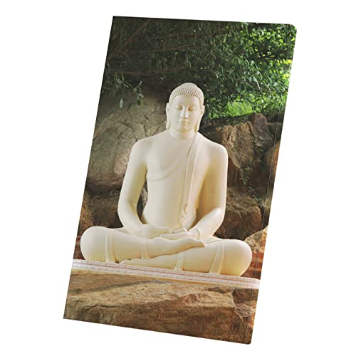 Tableau Bouddha Blanc Toile Imprimée Zazen décoration murale zen