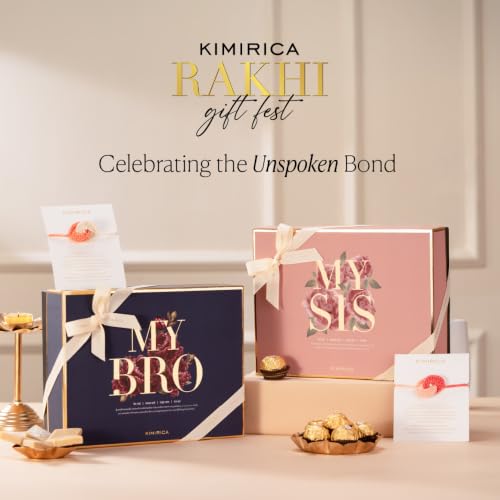 Image of Kimirica Rakhi Gift Set For Sister & Bhabhi With Rakhi My Sister Premium Gift Set For Rakhi, Set of 9