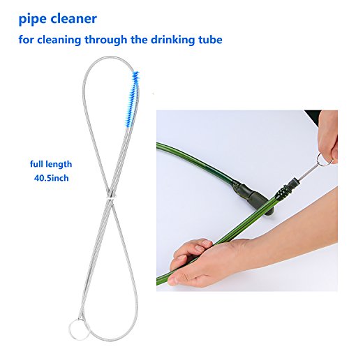 WADEO Hydration Bladder 2 Litre with Leak-proof Water Reservoir/Cleaning Kit, BPA-Free Hydration Pack Replacement, Military Class Quality, Wide Opening, Shut-Off Valve, Best for Hiking, Cycling, Climbing - Image 5