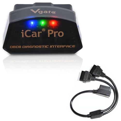 Vgate iCar Pro Bluetooth4.0 OBD2 Car Diagnostic Tool & 16 Pin OBD2 Splitter 19 inches