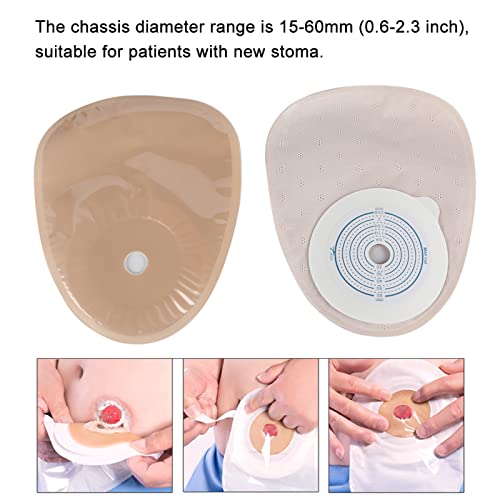 Kolostomiebeutel,Einweg Stomabeutel,Einteiliger Stomabeutel,10 Stück/Packung Einteiliges System Stomabeutel Medizinische entleerbare Beutel Kolostomiebeutel für die Kolostomie Ileostomie Stomapflege