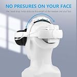 Head Strap with Battery for Oculus Quest 2, 7500mAh Extend 4-5H Playtime, Adjustable Comfort Elite Head Strap Replacement, Lightweight Design and Enhanced Support in VR for Oculus/Meta Quest 2