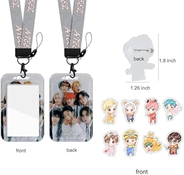 YX&ST Conjunto de presentes Kpop para Ateez, incluindo mochila com