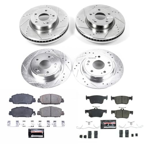 Image of PowerStop Z23 Performance Brake Pad & Rotor Kit Front & Rear K8066