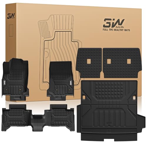 Image of 3W Floor Mats for Toyota 4Runner 2025 2026 5-Seat Hybrid Only